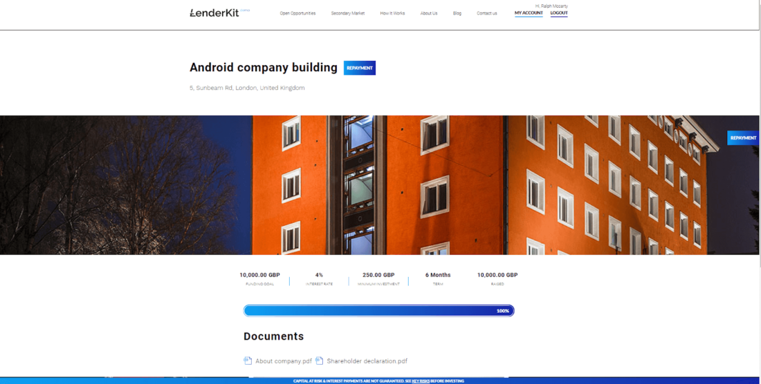 offering-example-lenderkit-1100x556 Building a Private Crowdfunding Platform for Real Estate Investing