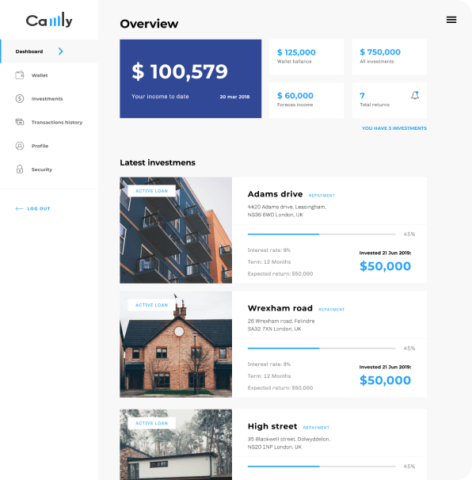 Camly-investor-borrower-portal-dashboard updated