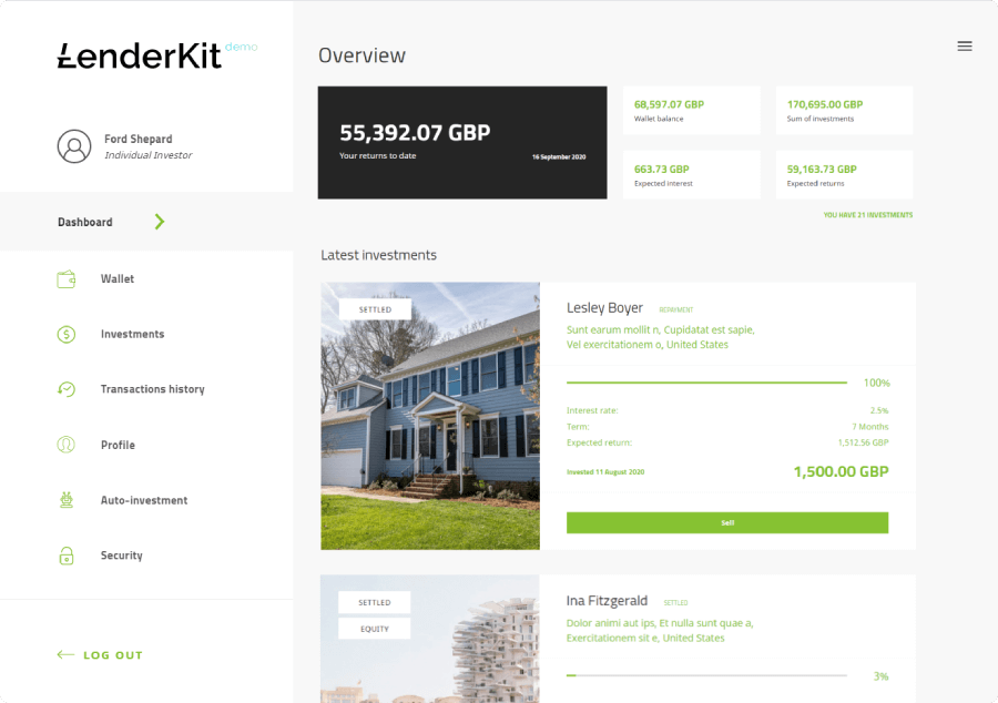 Investor-portal-by-LenderKit Build vs Buy Crowdfunding Software