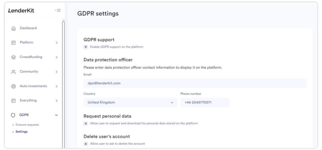 GDPR-setting-image-1100x515 More Secure, User-friendly and Flexible - LenderKit Features Update