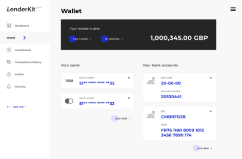 wallet management in crowdfunding platform