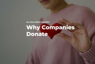 why companies donate