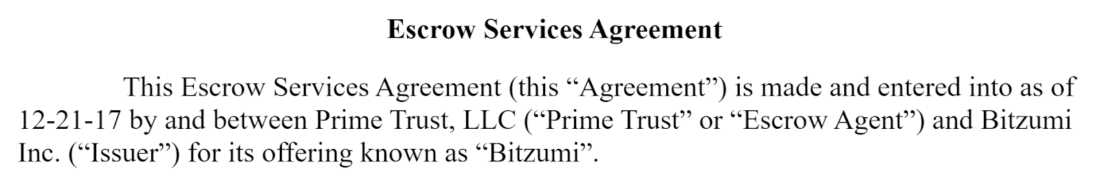 escrow-service-agreement-prime-trust-example-1100x184 5 Escrow Agents for Crowdfunding in the US