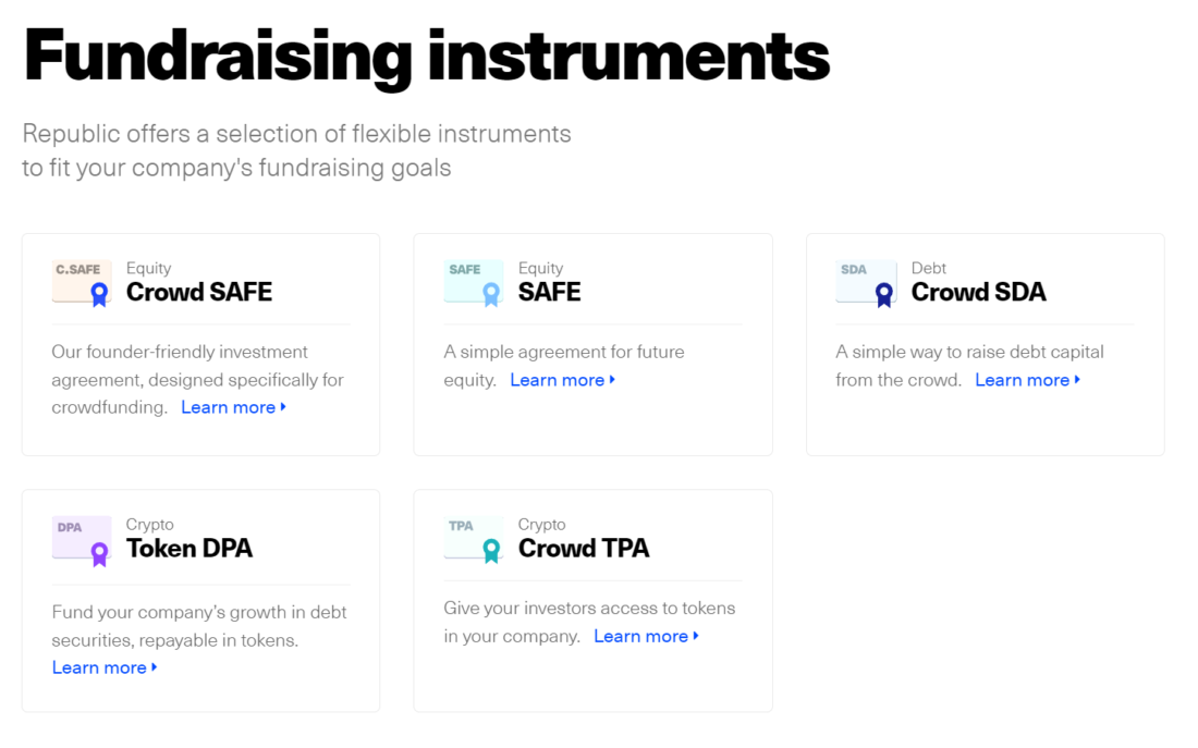 fundraising-instruments-republic-1100x687 What Makes A Private Investment Platform Great