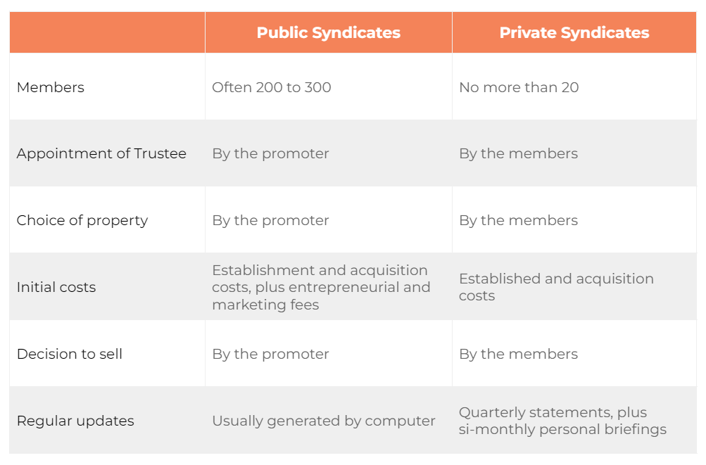 Public vs Private syndicated investments