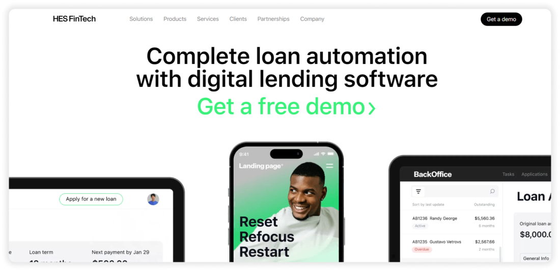 HES Fintech SaaS Lending Software