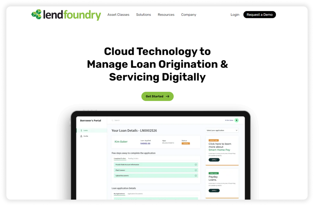 lendfoundry SaaS lending software