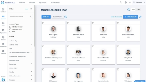 Wealthblock user management