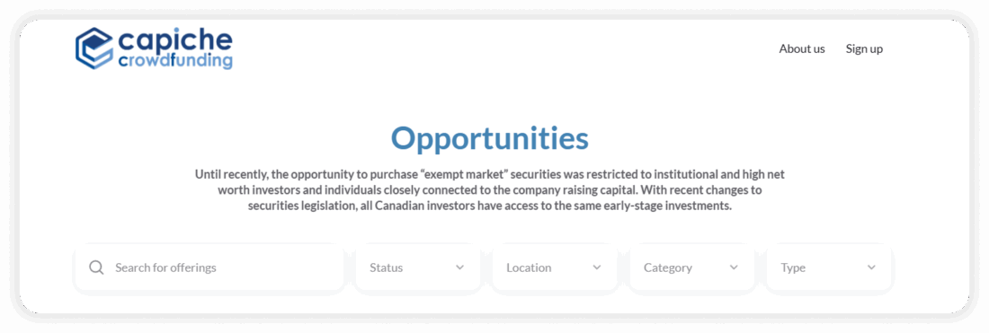 Capiche Crowdfunding