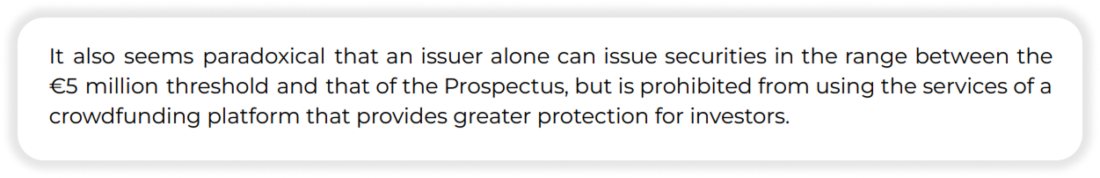 5 million EUR limit in crowdfunding - EU