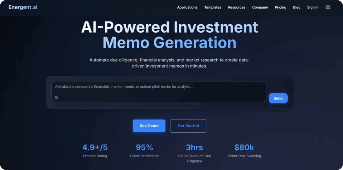 AI investment memorandum generator