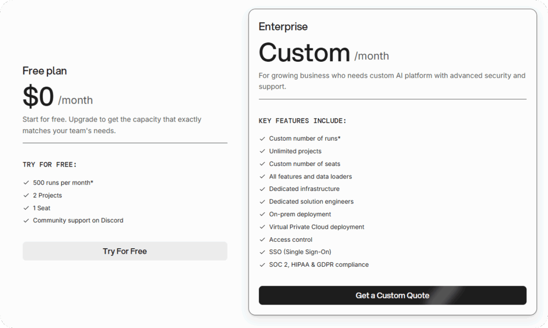 Stack AI pricing