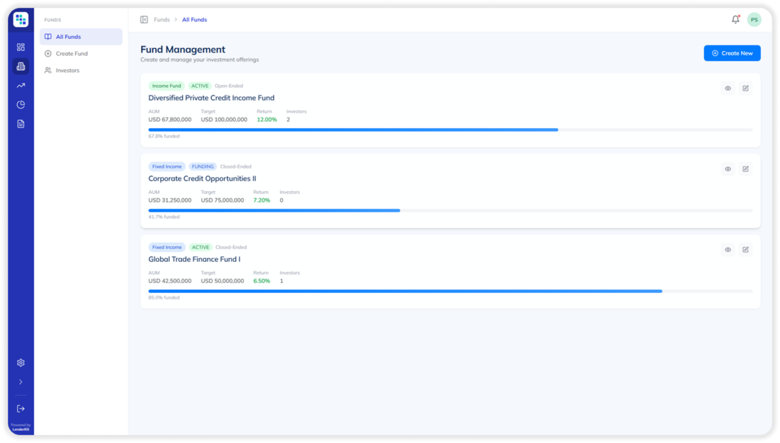 fund creation portal