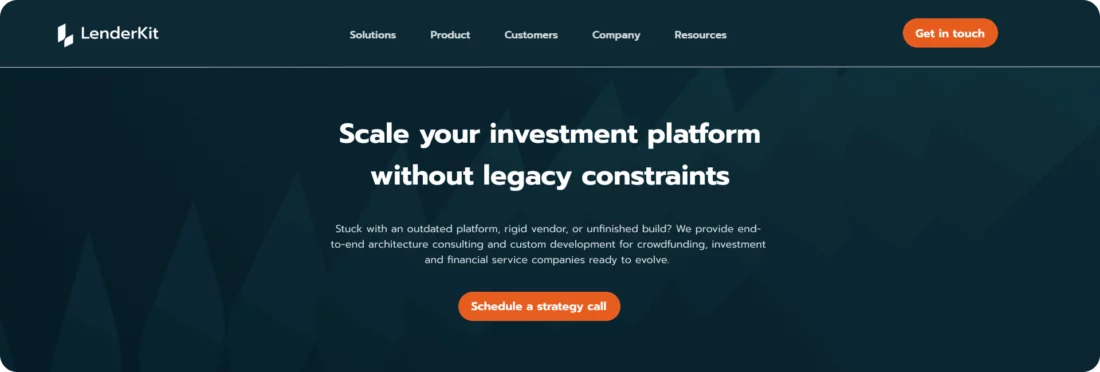 LenderKit Fintech Consulting for Investment Platforms 1