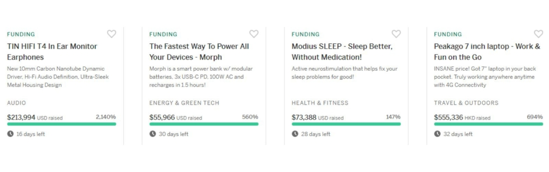 Overfunding Indiegogo