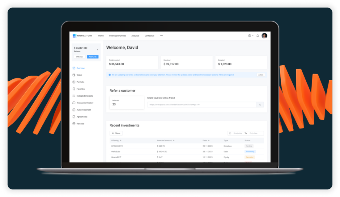 LenderKit P2P lending software