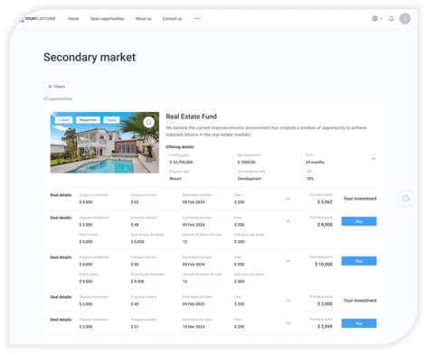Real Estate Secondary Market