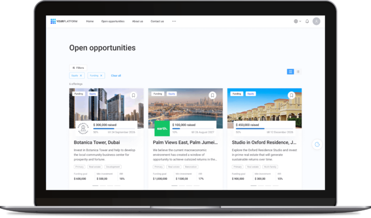 White-label real estate crowdfunding software
