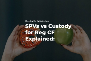 crowdfunding vehicle - spv vs custody for Reg CF